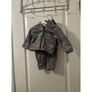 Reebok Baby Boys 2 Piece Jogger Tracksuit Set Hoodie & Pants Multi-Color